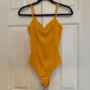Revamped yellow bodysuit (NWT) size S